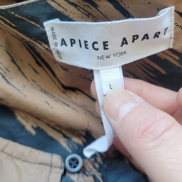 Apiece Apart Wrap Front Dress, VGUC, Size L - Picture 7 of 9